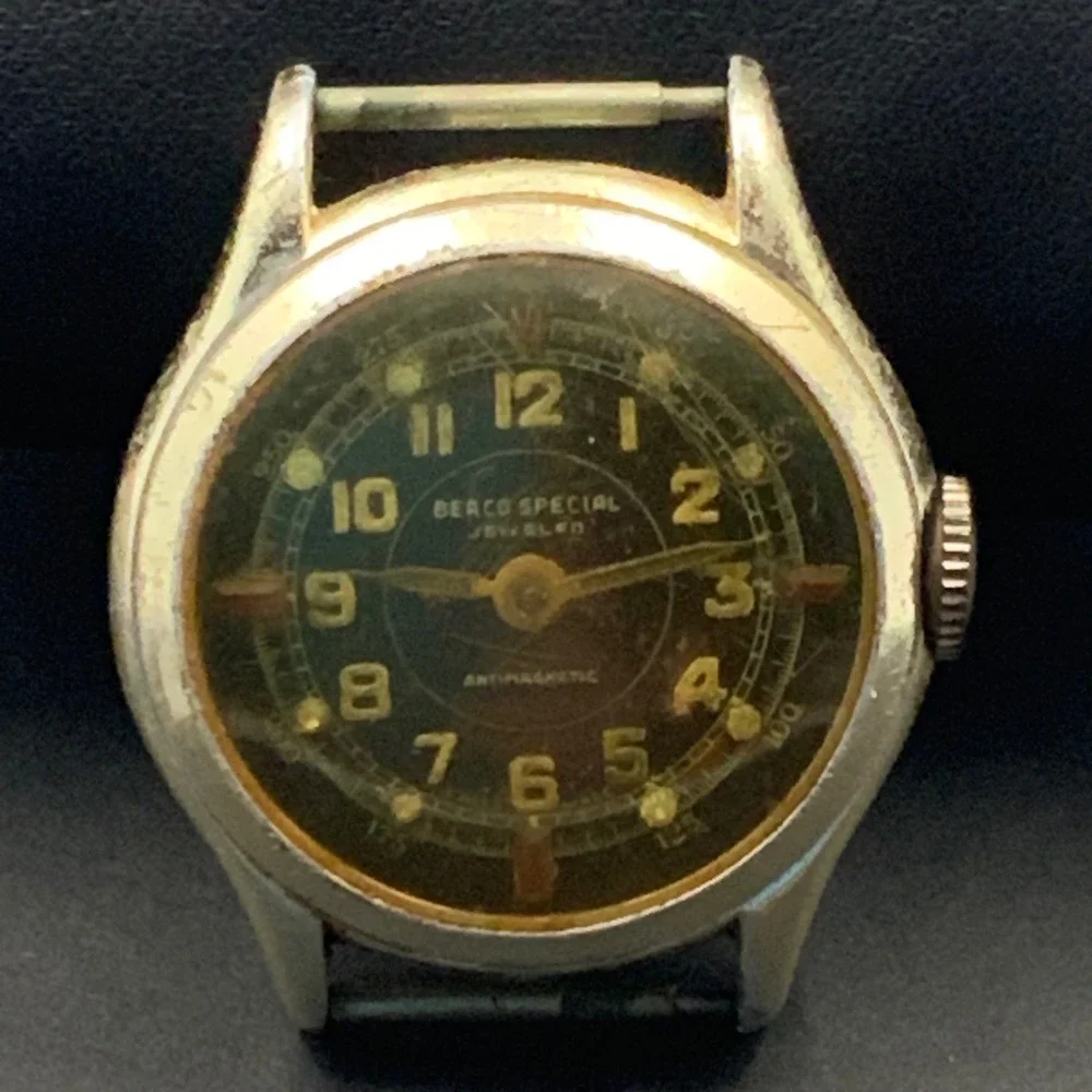 Vintage Berco Special Watch Head Swiss Made Antimagnetic For Parts Repair
